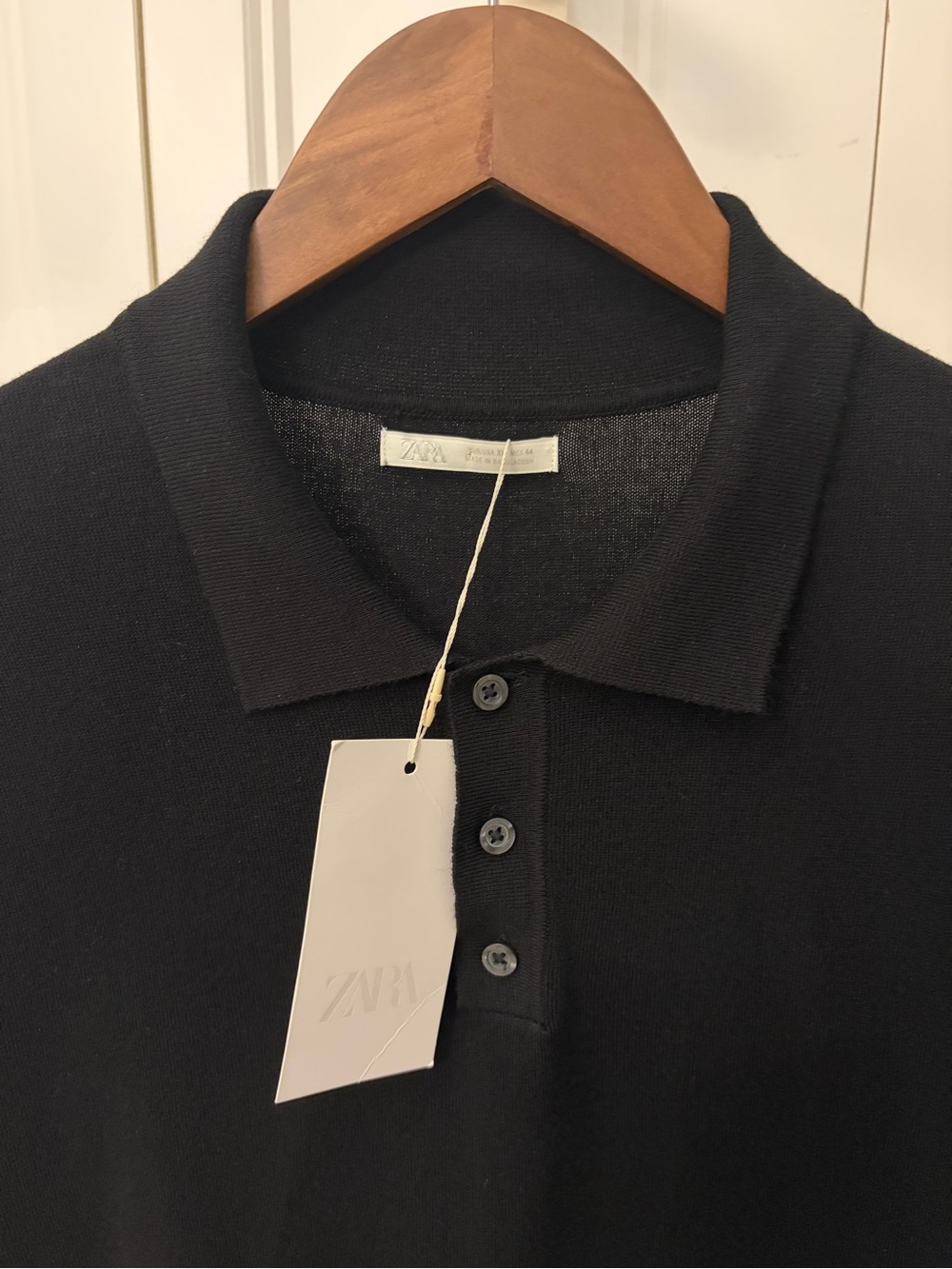 Zara Men’s Black Polo